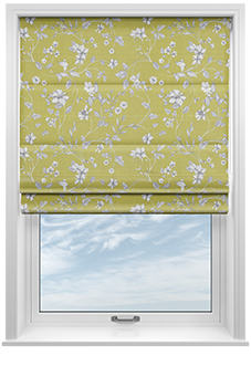 Etched Vine, Fern - Roman Blind